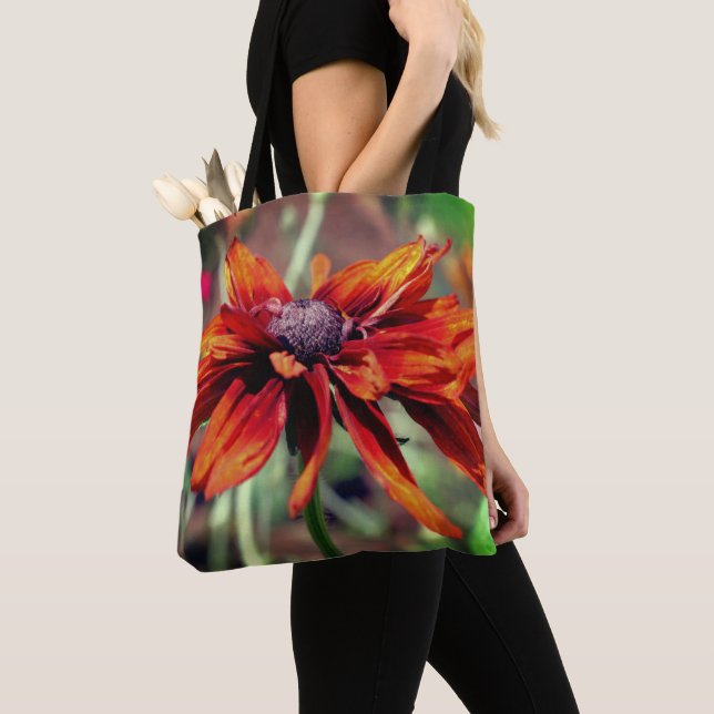 Orange Black Eyed Susan Flower Close Up   Tote Bag (Close Up)