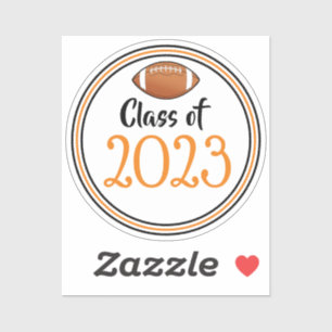 Orange & Black Football Class Year Graduation
