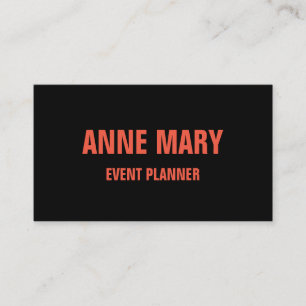 Orange Black Halloween Fall Rustic Professional Business Card