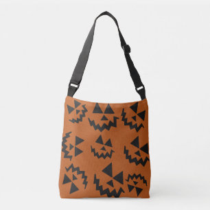 Orange & black Jack O’ Lanterns  Crossbody Bag