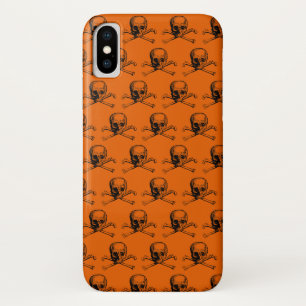 Orange Black Skull Halloween Case-Mate iPhone Case