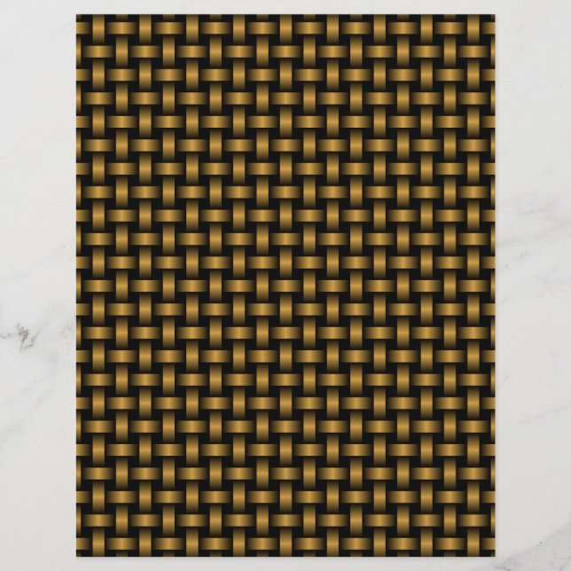 Orange Black Weave Pattern Letterhead (Front)