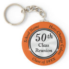 Orange, Black, White 50th Class Reunion Favours