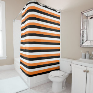 Orange, Black, White Stripes