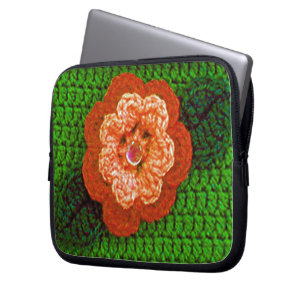 Orange Bloom Artisan Crochet Imprimer sac électron