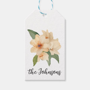 Orange Blossom Floral Gift Tags