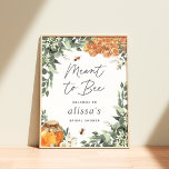 Orange Blossom Honeybee Bridal Shower Welcome Sign<br><div class="desc">Designed to coordinate with our Orange Blossom Honey Bee event stationery collection, this sweet nature inspired welcome sign for bridal showers or engagement parties features green watercolor botanical foliage, white orange blossom flowers, honeycomb, a a jar of honey, and buzzing honeybees. Personalize with the guest of honour's name and the...</div>