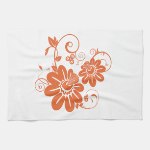 Orange Blossom Kitchen Towel