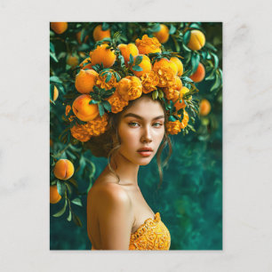 Orange Blossom Queen Holiday Postcard