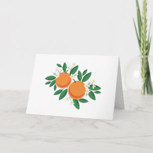 Orange Blossoms Card