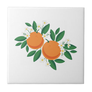 Orange Blossoms Tile