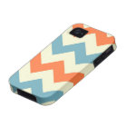 Orange blue chevron zigzag stripes zig zag pattern