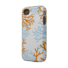 Orange & Blue Coral iphone case