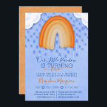 Orange Blue Rainbow Rain Clouds Balloon Birthday Invitation<br><div class="desc">This cute and unique children's birthday party invitation is perfect for your little girl. It features hand-drawn illustrations of an orange rainbow balloon, blue raindrop balloons, and white fluffy cloud balloons on top of an artsy pastel blue background. It's adorable, sweet, modern, and trendy; the perfect design for your little...</div>