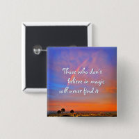 Orange Blue Rainbow Sunset Photo Believe in Magic
