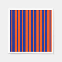 Orange Blue Stylish Stripes Pattern Design