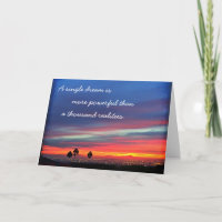 Orange Blue Sunset Single Dream Powerful Quote