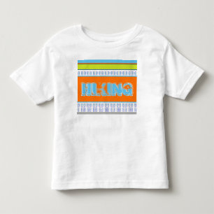 Orange Blue With Lime Green Toddler T-shirt