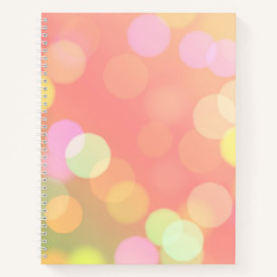 Orange Bokeh Bullet Journal / Lined Notebook