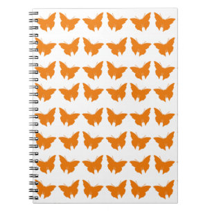 Orange Bold Butterflies Notebook