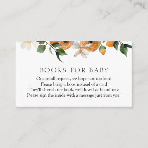 Orange Books for Baby Enclosure Card