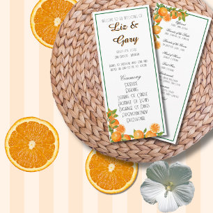 Orange Botanical Elegant Minimalist Program