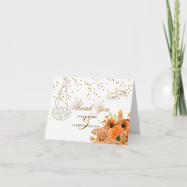 Orange Bouquet Flower - Merci (Devant)