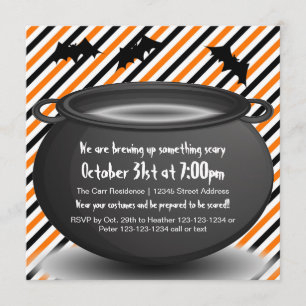 Orange/Bouteille noire - Invitation à la fête d'Ha