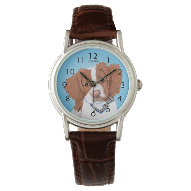 Orange Brittany Wrist Watch (Front)
