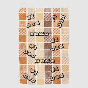 Orange Brown Golf Towel #1 Dad
