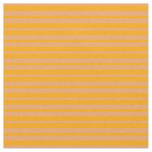 Orange & Brown Lined Pattern Fabric