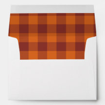 Orange Brown Plaid Chequered Pattern