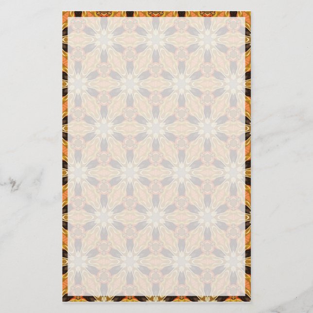 Orange Brown Vintage Stationery (Front)