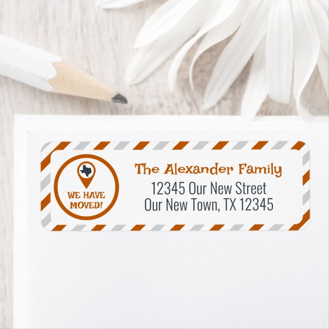 Orange Brûlé Nous Avons Déménagé (En situation)