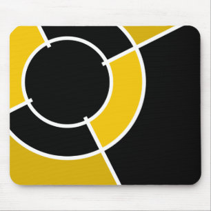orange bullseye mouse pad