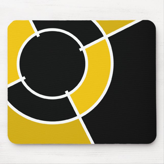 orange bullseye mouse pad (Front)