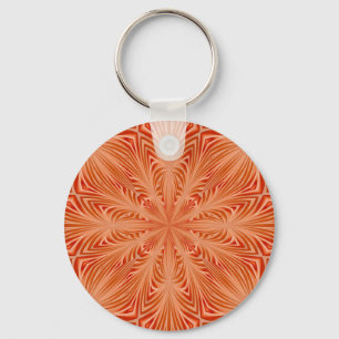 Orange Burst Keychain