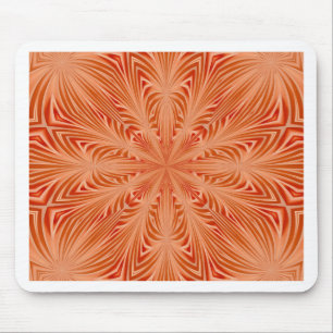 Orange Burst Mouse Pad