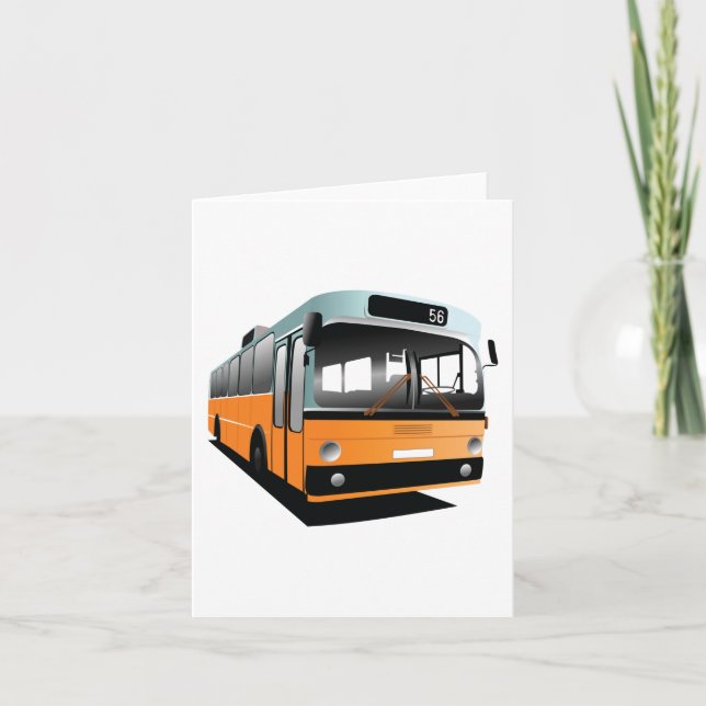 Orange Bus Card (Front)