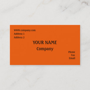 Orange Business Card