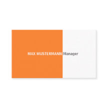 Orange Business Card