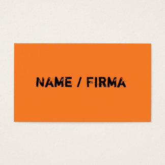 Orange Business Cards
