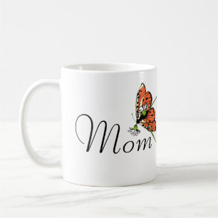 Orange Butterfly Dairy Mom Coffee Mug