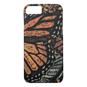 Orange butterfly fantasy abstract art Case-Mate iPhone case