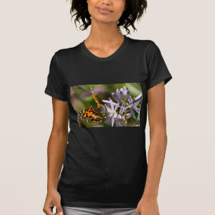 Orange Butterfly on Wild Hyacinth Apparel & Gifts T-Shirt