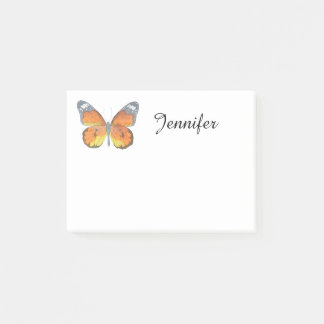 Orange Butterfly Post-it Notes
