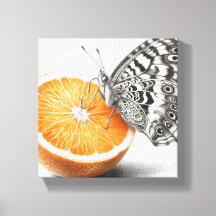 Orange Butterfly  Wall Art