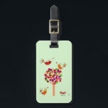 Orange Button Tree Luggage Tag<br><div class="desc">Inspirational & Holidays</div>