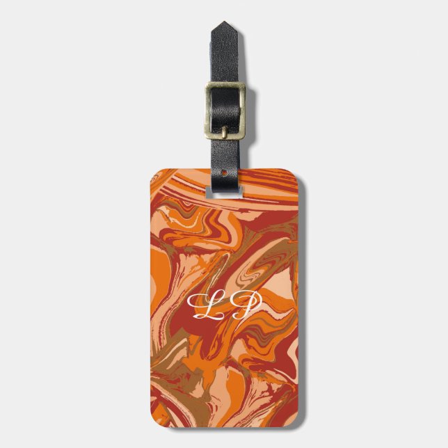 Orange Cake Personalized Luggage Tag (Front Vertical)
