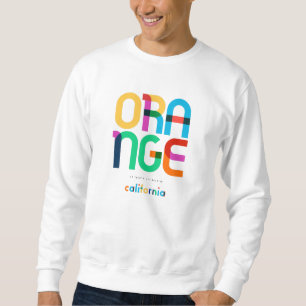Orange California Mid Century, Pop Art, Sweatshirt